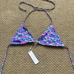 Bright swimwear Floral Bikini Top